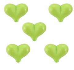Bedel groen hartje, 15x20mm. Per stuk.