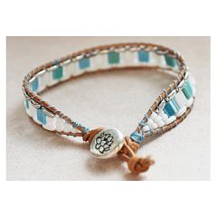 Manchet armband Tila Ibiza style, 18-19cm.