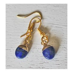 Set oorbellen met Lapis lazuli 10x8mm hanger