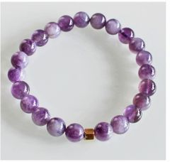 Armband Amethist 8mm kralen 18-19cm