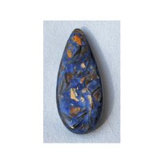 Hanger composiet lapis lazuli met bronsiet, 50x20mm