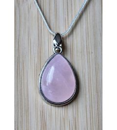 Ketting met Rozekwarts druppel