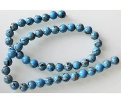 Snoer Howliet 8mm blauw met bruinig