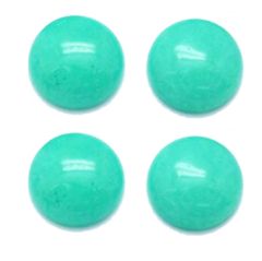 Cabochon / plaksteen Jade blauw/groen turkoois12mm. Per stuk.