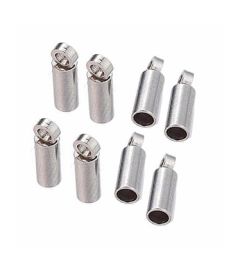Eindkapje roestvrijstaal 8x2mm. Per 2 stuks.