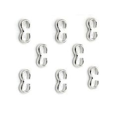 Metalen klemmetje / tussenzetsel 9x4,5mm. Per 5 stuks.