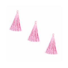 Kwastje of tassel zacht roze, 7cm. Per stuk.