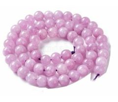 Snoer jade kralen lila orchidee 8mm, 40 stuks.