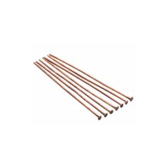 Nietstift donkere goudkleur 25mm platte kop, 20 stuks.