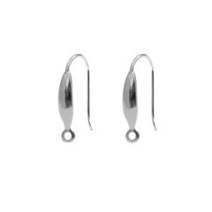 Set oorhaken licht metaalkleurig, 20mm
