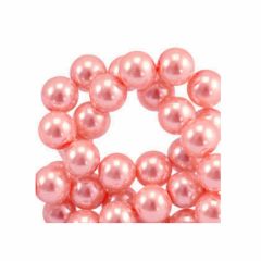 Glasparel kralen roze 4mm, per 60 stuks.