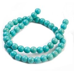 Snoer 4mm groene turkoois kleur kralen, 100-110 stuks.