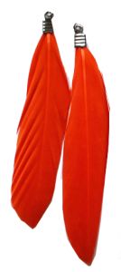 Veertje oranje, per 4 stuks.