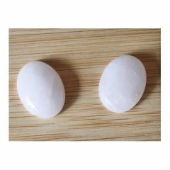 Cabochon witte natuursteen 18x25mm