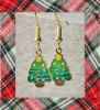 Kerst oorbellen kerstboom met ster