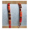 Miyuki Tila armband, rood en goud
