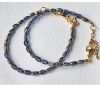 Armband facetgeslepen saffier blauwe kralen 