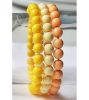 Armbanden set 8mm kralen in geel, pastel geel en heel licht oranje