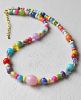 Ketting Boho mix met lampwork kralen 
