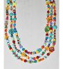 Lange ketting Waterland, 3 laags, multi kleurig
