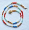 Ketting multikleur 4mm rocaille kralen, 47cm