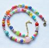 Ketting Boho mix met lampwork kralen 