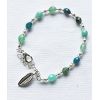 Armband facetgeslepen Amazoniet, Aventurijn, Apatiet en Ruby in Zoisiet